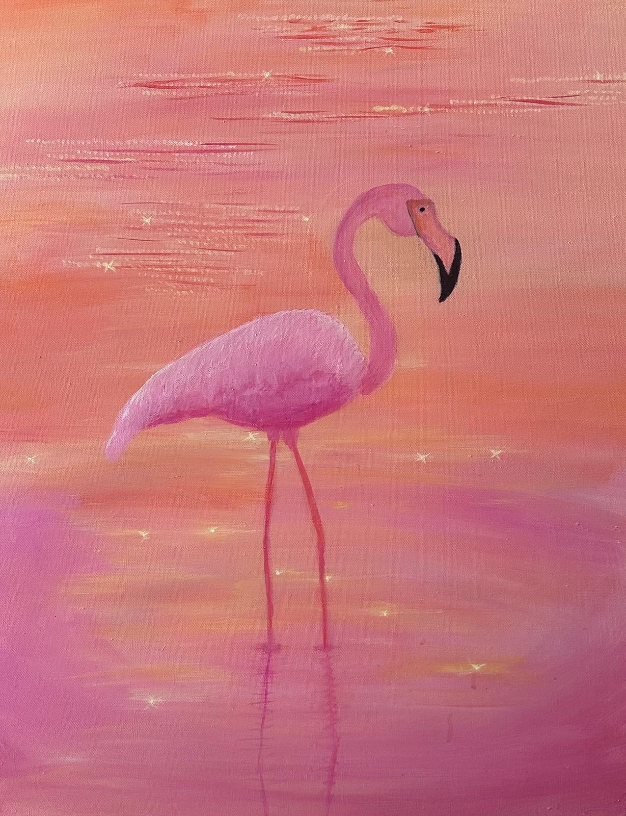 The Thoughtful Flamingo